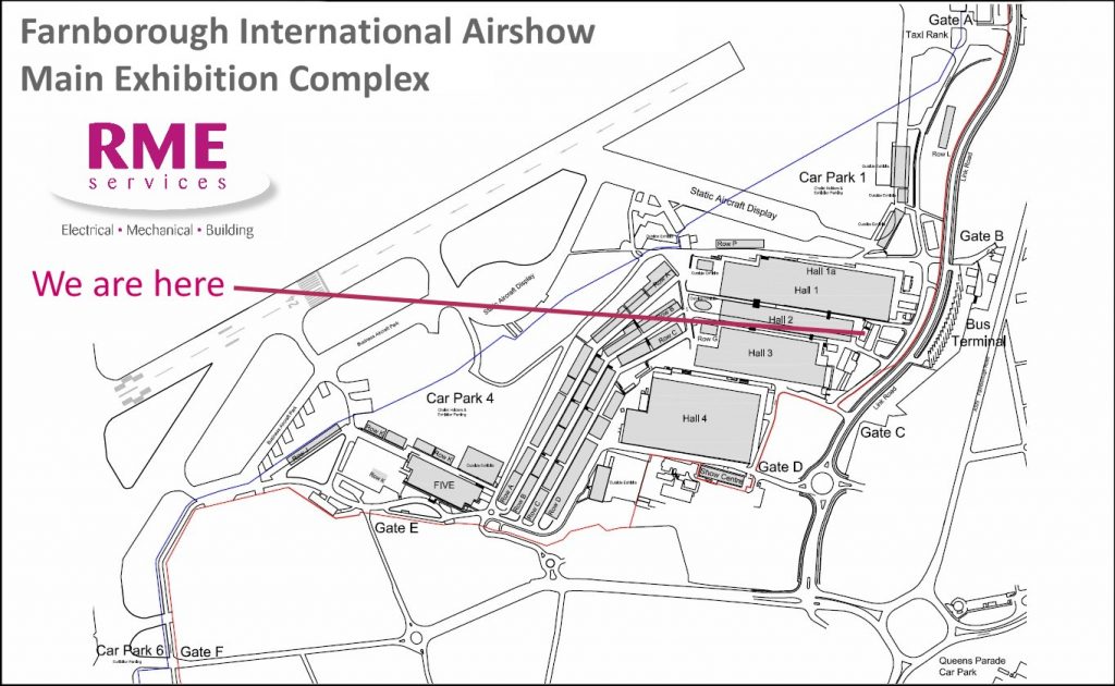 Farnborough Airshow 2025 Location Jobi Ronnie